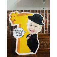 Chibi birthday decoration 60cm high