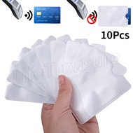 10Pcs Aluminium Foil Card Case NFC Blocking Reader Lock Anti RFID Card Holder Anti Theft Bank Credit Card Protector ID Business Credit Cards Case Cover