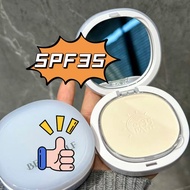 Bedak Compact Setting Bedak SPF35 PA+++ UV Sunblock Kontrol Minyak Setting Makeup Anti Peluh Tahan L