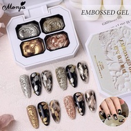 4in1 MONJA EMBOSSED PAINTING GEL 3D Luxury Style Nail Art