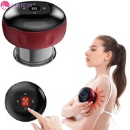 CURTESY Vacuum Cupping Device, Intelligent Breathing 6/12 Gear Body Scraping Massager, Electric Heat