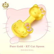 【CHOW Goldsmith】999 2.5g Pure Gold Hello Kitty Necklace Solid Gold KT Cat Charm Emas Pendant