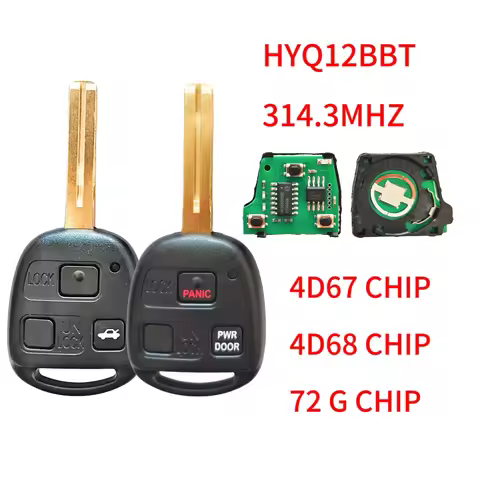 Sunshine HYQ12BBT 314.3mhz 4D67/68/72 G Chip Car Remote Key 89070-48821 For Lexus RX330 RX350 LS430 