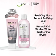 [Bundle Real Clay Mask + Micellar Water] Ovale Real Clay Mask Perfect Purifying Tube 50g + Ovale Mic