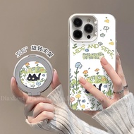 Flower Bush Black Cat Suitable for iqooneo9 Phone Case New Style neo8pro Rotating Bracket IQOONEO7 F