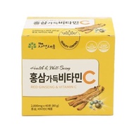 The Natural Filling Vitamin C with Korean Red Ginseng Extract Powder 2000mg 40 packs
