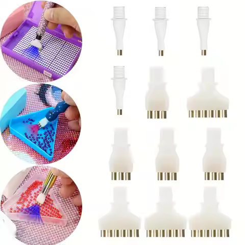 3-Piece Threaded Diamond Painting Pen Tip Replacement Kit Suitable for Vacuum Pump DIY Diamond Paint
