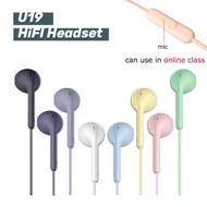 U19 Macaron Earphone Colorful Stereo Headset