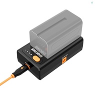 [topksg] ZGCINE NPF-02 NP-F Series Battery Charger Battery Adapter Plate with Type-C Bi-directional 