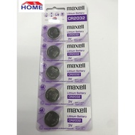 Maxell CR2032, CR2025,CR2016 Lithium Button Battery