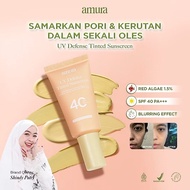 Amura UV Defense Tinted Sunscreen SPF 40 PA+++ Skincare 3in1 Make Up Sunscreen Hybrid Disguise Black
