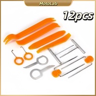 【12Pcs】 Auto Car Radio Panel Door Clip Panel Trim Dash Audio Removal Kit Repair Hand Cockpit Pry Too
