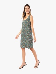 M&S - Dress Wanita - Ditsy Floral Linen Shift Dress