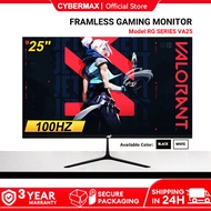 YGT 25 Inch Monitor 100HZ 1080P FHD Flat Framless 25" Gaming Computer Monitor For PC Laptop