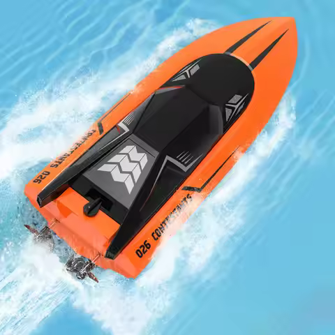 1 set 1 Set High-Speed Waterproof Remote Control Speedboat For Kids Pvc Chassis 2.4Ghz 50M Range 28M