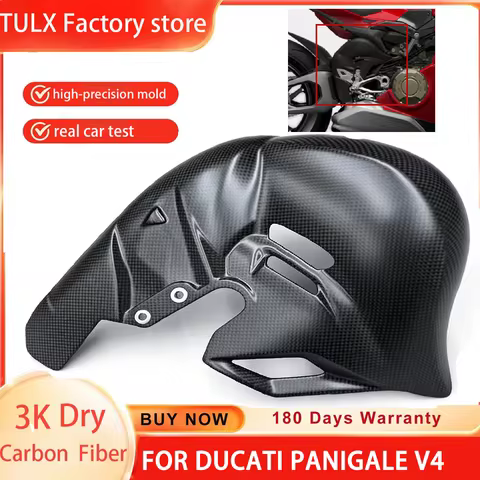 3K Carbon Fiber Heat Shield Exhaust Hood Protection Cover For DUCATI Panigale V4 V4S 2025 Motorcycle