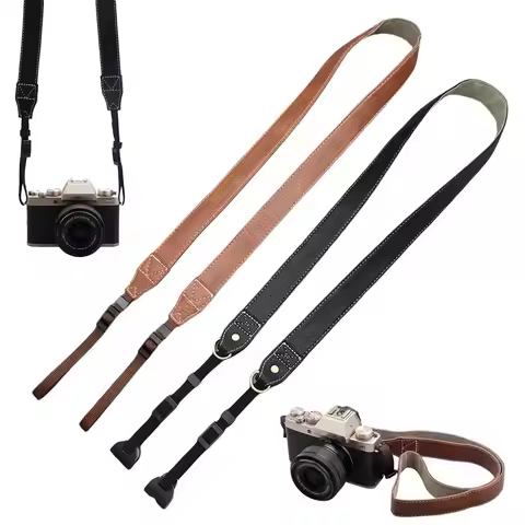 PU Leather Camera Shoulder Strap Retro Adjustable Neck Strap Lanyard SLR Cameras Strap for Canon G7x
