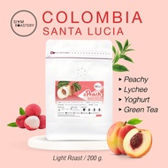 เมล็ดกาแฟโคลัมเบียพีช Colombia Santa Lucia Peach | กาแฟพีช เมล็ดกาแฟพีช Spacialty Coffee | คั่วอ่อน 