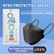 100Pcs Kf94 Face Mask Protection against volcanic dust 4 Layer Non-woven Protection Filter Original Single Kn94 Facemask Fda approved 3D Face-lifting Butterfly Masks Korean