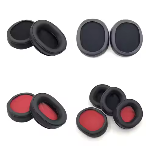 R53C Noise Isolation Ear Pads Perfectly Fitting Sponge Covers for ATH-WS990BT Headphones Earpads Ear