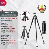Beike Travel 1 Aluminum Tripod Camera Selfie Stick Beike Travel1 Tripod Kamera Original Resmi
