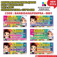PRE-ORDER - BANNER SET 6 PEMBELAJARAN PRASEKOLAH 2026 / BANNER 3 KAKIX  2 KAKI / BUNTING 3 KAKI X 2 
