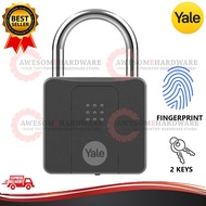 (BLACK) YALE YDPL_B DIGITAL PADLOCK WITH BIOMETRIC FINGERPRINT ACCESS