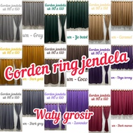 Short Window Curtains 1kg fits 5 Curtains Bedroom WindowRings size 110X150 Langsir Tingkap Murah