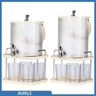 [Dolity1] Iced Beverage Dispenser,Drink Dispenser with Stand,Lemonade Container,Lemonade