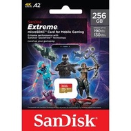 SANDISK - [R190/W130] 256GB 記憶卡 Extreme V30 UHS-III A2 MicroSDXC SDSQXAV-256G-GN6GN