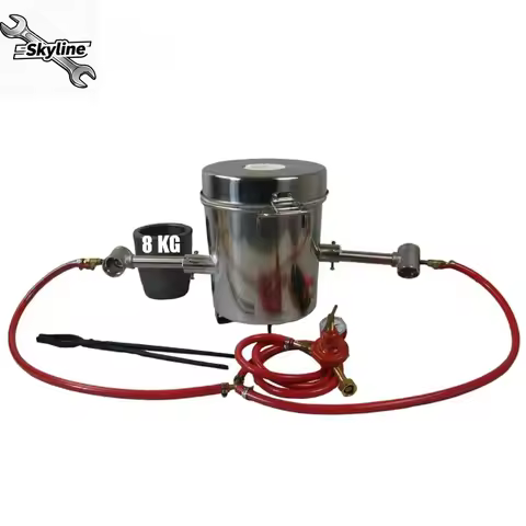 8KG/17.63LBS Propane Melting Furnace Kits With Double Forge Burners Foundry Furnace Kiln For Gold Si