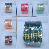 G2 - Glass Bangle/ Fancy Glass Bangles/ Indian Bangles - Size 2.6