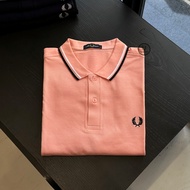 Beautiful Standard Short Sleeve Men's Polo Shirt - Pink With Black White Stripes