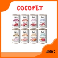 Brit Mono Protein Dog Wet Food 400g - Can Food / Wet Food/Makanan Anjing Tin 狗罐头 CocoPet