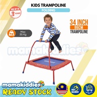 Mamakiddies 34-inch (86 CM) Kids Trampoline Folding Padded Cover With Easy Grip Handle Bar