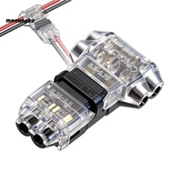 Moon* No Strip Wire Connectors 20 Awg Wire Connector 10/20 Pcs 3-way Low Voltage Wire Connectors T T