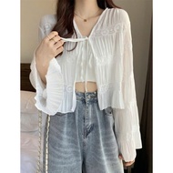 Women's white shirt - 2 Hands (Size XL)