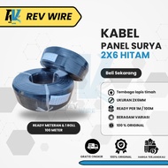 2x6 mm Black Solar Panel Cable (Meter Per 1 Meter) - MX Twin Core Solar Panel Cable H1Z2Z2-K Tinned 