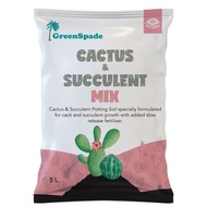 Cactus & Succulent Potting Soil 5L - Soil and Fertiliser for Garden Indoor Outdoor Plant