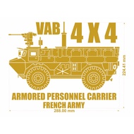 VAB 4x4 French Army Armored Personnel Carrier Cutting Sticker