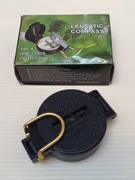 Portable Folding Lens Plastic Case Lensatic Compass Survival American Military Army Geology Compass