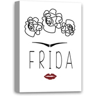 Frida Kahlo Minimalistic Abstract Canvas Prints Posters Frida Canvas Illustration Frida Art Mexican 
