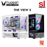 Invasion The View 5 M-ATX Gaming Casing -(Black/White)(With FlashLux Fans)