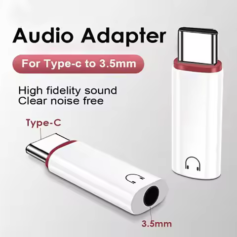 USB C To 3.5mm Earphone Adapter 3.5mm Jack Type C Audio Converter For iPhone 15 Samsung Xiaomi Huawe