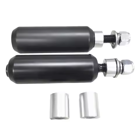 A03K-For Dyna Street Bob FXDB 2006-2017 Left& Right 4.5" Upper Crash Bar Shock Sliders Mounts Slippe