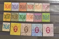 1982-198！香港女皇頭郵票,舊票17全