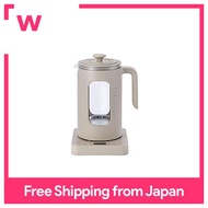 BRUNO Bruno Temperature Control Multi-Kettle Warm Gray Multi-Electric Kettle with Keep-Warm Function with Reservation Function Hot water cooking Boiled egg cooking Tea strainer Hot water cup Egg holder Cute Stylish BOE103-WGY 7760927