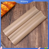 《penstok》 Perforated Baguette Tray Non-stick Baguette Mold Non-stick Wavy Baguette Pan for Perfect S