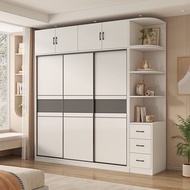 鼎峰之秀 【全实木】衣柜卧室实木衣柜家用推拉门大衣橱柜子 【两门】100*50*200主柜