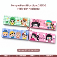Thick Cardboard Pencil Case 1 Layer Molly Hacipupu Character 252105 | Cute Patterned Pencil Case | A